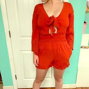 Long sleeve romper